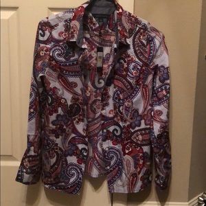 Flashy Tommy Hilfiger paisley button down!